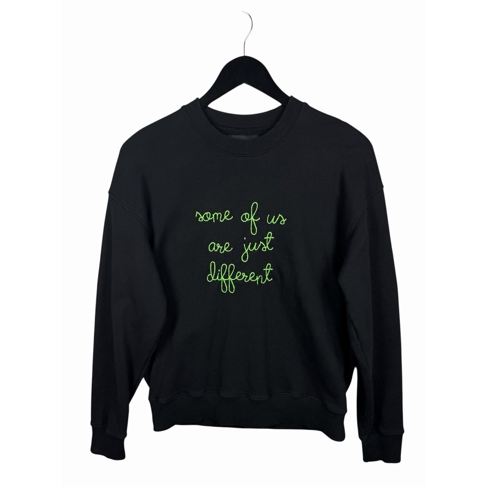 Lingua Franca x Wicked 'Some Of Us Are Just Different' Black Cotton Sweatshirt